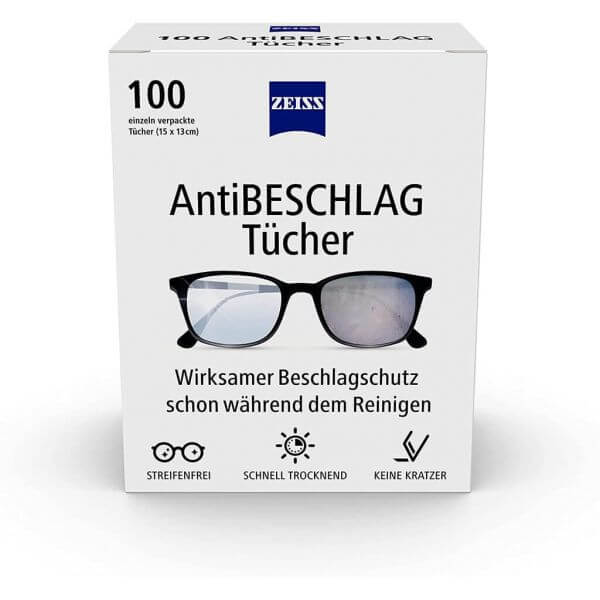 Zeiss Antibeschlag Tücher (100 Stk.)